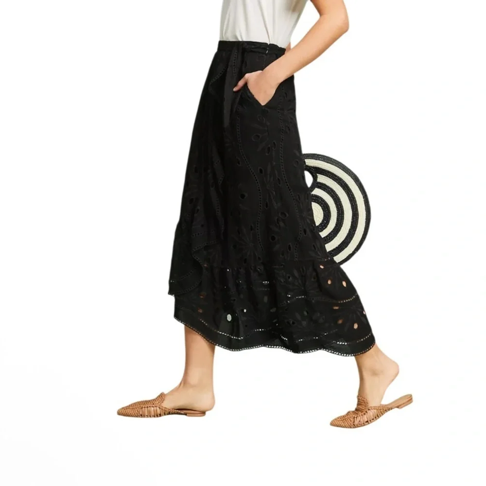Maeve By Anthropologie Eyelet Wrap Skirt Women’s Size 14